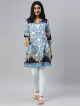 Load image into Gallery viewer, Go Colors Aqua Cotton Stretch Churidar
