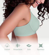 Load image into Gallery viewer, Enamor Ultra Smooth T-Shirt Bra - Padded, Non-Wired, Full Coverage - A127 (Jet Black/Jade Green)-Pack of 2
