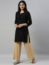 Load image into Gallery viewer, Go Colors Wheat Viscose Knit Palazzo
