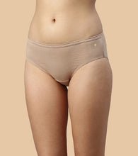 Load image into Gallery viewer, Enamor CH03 Chic Cotton, All Day Comfort, Mid Waist Hipster Panty for Women - Naturally Breathable, Antimicrobial with Stain release, Inner Elastic, Full Coverage -  Pack of 5 (Jet Black / Nude)
