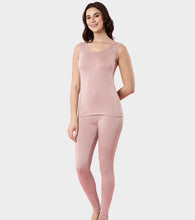 Load image into Gallery viewer, Enamor TH04 Women's Thermal Vest with Soft Heat Generating Fabric, Wide Round Neck Engineered with HeatSkins™ Warm Technology (Pear Pink)
