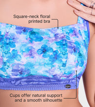 Load image into Gallery viewer, Enamor F151 Wirefree Full Coverage All Day Comfort Bralette - Petal Dance Print
