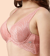 Load image into Gallery viewer, Enamor Butterfly Frame for Cleavage Enhancing Women's Bridal Plunge Push-Up Bra - Lace, Wired, Padded, Medium Coverage - F091
