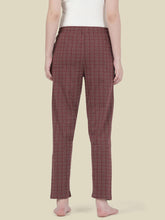 Load image into Gallery viewer, Go Colors Brown Cotton Knit Printed Lounge Pants
