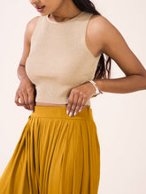 Load image into Gallery viewer, Go Colors Mustard Viscose Stretch Patiala
