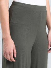 Load image into Gallery viewer, Go Colors Olive Viscose Knit Palazzo
