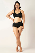 Load image into Gallery viewer, Amante Mystic Elegance Non-padded Wired Minimizer Bra - Black
