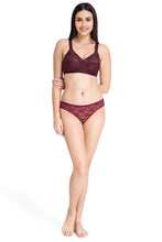 Load image into Gallery viewer, Amante Magic Support Non Padded Non-Wired Full Coverage Bra - Crushed Violet 81901
