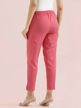 Load image into Gallery viewer, Go Colors Coral Cotton Pencil Pant
