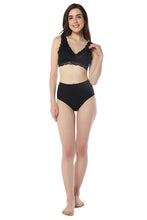 Load image into Gallery viewer, Amante Chic Lace Non-Padded Non-Wired Bralette - Black 100901
