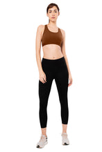 Load image into Gallery viewer, Amante Energize Medium Impact Round Neck Sports Bra - Potting Soil 98701
