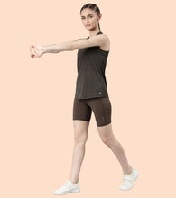 Load image into Gallery viewer, Enamor Athleisure- A308BASIC WORKOUT TANK | DRY FIT RACER TANK WITH REFECTIVE GRAPHICRELAXED FIT | REGULAR LENGTH
