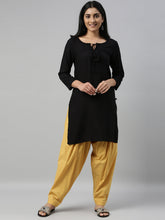 Load image into Gallery viewer, Go Colors Light Mustard Cotton Salwar
