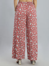 Load image into Gallery viewer, Go Colors Red Woven Viscose Printed Palazzo
