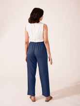 Load image into Gallery viewer, Go Colors Dark Jean Woven Viscose Casual Pants

