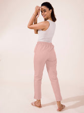 Load image into Gallery viewer, Go Colors Baby Pink Cotton Pencil Pant

