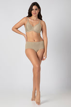 Load image into Gallery viewer, Amante Chic Contour Non-Padded Wired Minimizer Bra - Sandalwood 09901
