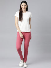 Load image into Gallery viewer, Go Colors Coral Cotton Polyester Super Stretch Jeggings
