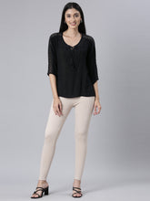 Load image into Gallery viewer, Go Colors Light Beige Ponte Smart Fit Leggings
