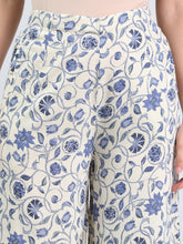 Load image into Gallery viewer, Go Colors Beige Woven Viscose Printed Palazzo
