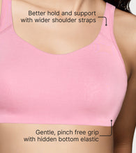 Load image into Gallery viewer, Enamor BambooBliss Pop-on Bra, Non-Padded, Wirefree, High Coverage - IB06 (Rose Blush)
