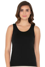Load image into Gallery viewer, Amante Broad Strapped Body Hugging Cotton Tank Top (Pack of 2) - Black-White 76802
