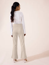 Load image into Gallery viewer, Go Colors Light Beige Roma Ponte Flared Pant
