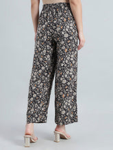 Load image into Gallery viewer, Go Colors Black Viscoses Printed Palazzo
