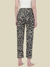 Load image into Gallery viewer, Go Colors Black Cotton Knit Printed Lounge Pants
