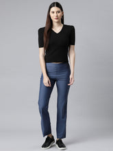 Load image into Gallery viewer, Go Colors Jeans Blue Nylon Stretch Bell Bottom
