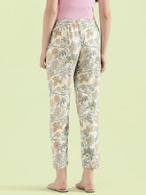 Load image into Gallery viewer, Go Colors White Woven Viscose Printed Lounge Pants
