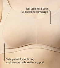 Load image into Gallery viewer, Enamor Innovations Intellifresh Antimicrobial Minimizer Everyday Cotton Bra for Women - Padded, Wirefree, Full Coverage - A058 (Pale Skin)
