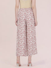Load image into Gallery viewer, Go Colors White Woven Viscose Printed Palazzo
