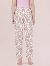 Load image into Gallery viewer, Go Colors White Woven Viscose Printed Lounge Pants
