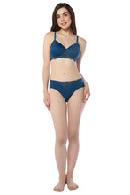 Load image into Gallery viewer, Amante Lace Elegance Bikini Panty - Gebralta Blue 87701
