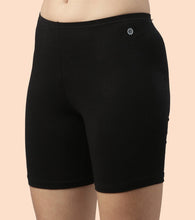 Load image into Gallery viewer, Enamor Essentials Stretch Cotton Cycling Shorts
