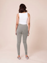 Load image into Gallery viewer, Go Colors Medium Grey Cotton Stretch Churidar
