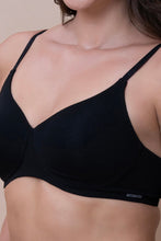 Load image into Gallery viewer, Amante Breathe Bliss Padded Non-Wired T-Shirt Bra - Black 04901
