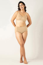 Load image into Gallery viewer, Amante Mystic Poise Non-padded Non-wired Minimizer Bra - Sesame
