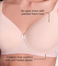 Load image into Gallery viewer, Enamor Ultra Smooth T-Shirt Bra - Padded, Non-Wired, Full Coverage - A127 (Soft Skin)
