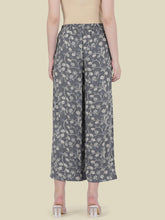 Load image into Gallery viewer, Go Colors Grey Woven Viscose Printed Palazzo
