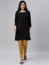 Load image into Gallery viewer, Go Colors Mustard Polyester Shiny Pants
