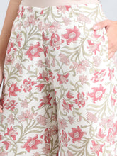 Load image into Gallery viewer, Go Colors White Woven Viscose Printed Palazzo
