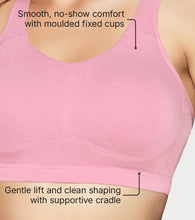 Load image into Gallery viewer, Enamor BambooBliss Pop-on Bra, Padded, Wire Free, Full Coverage - IB07 (Rose Blush)
