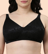 Load image into Gallery viewer, Enamor Plunge Neck, Power Jacquard Lift, Women's Everyday Cotton-Rich Lined Full Support Minimizer Bra - All Day Comfort, Non-Padded, Wirefree, High-Coverage - F135
