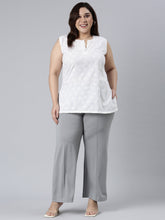 Load image into Gallery viewer, Go Colors Dusty Green Roma Ponte Wide Pants
