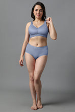 Load image into Gallery viewer, Amante Airy Padded Non-wired Support Bra - Eventide 93801
