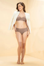 Load image into Gallery viewer, Amante Breathable Easy Padded Wired Cotton Bra - Warm Taupe 107001
