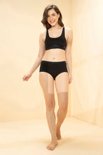 Load image into Gallery viewer, Amante Active Cotton Padded Non-Wired Sports Bra - Black 106901
