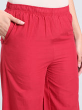 Load image into Gallery viewer, Go Colors Cherry Cotton Hakoba Palazzo
